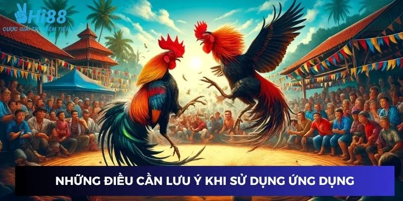 Lưu ý quan trọng khi trải nghiệm ứng dụng