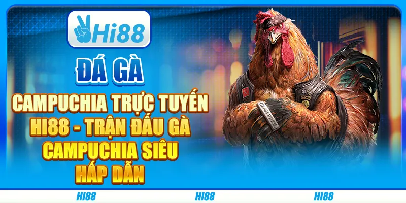 Đá Gà Campuchia Trực Tuyến Hi88 - Trận Đấu Gà Campuchia Siêu Hấp Dẫn